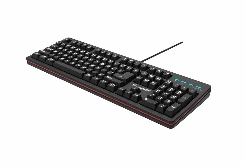 VitalASC USB Gaming Keyboard with Large Font ‎EKB216 Black view 4